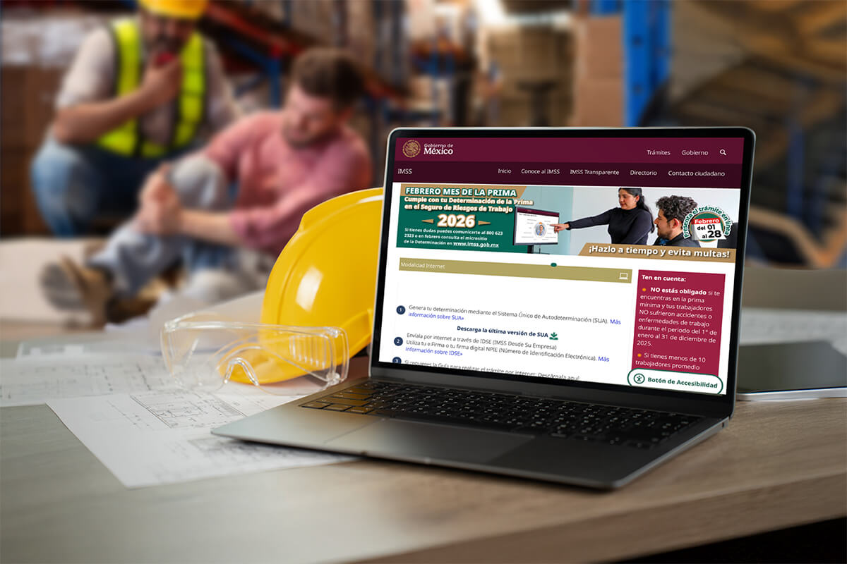Cálculo y presentación de la prima de riesgo de trabajo para 2026