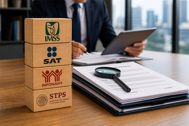 Coordinación del SAT, STPS, IMSS e Infonavit sobre servicios especializados