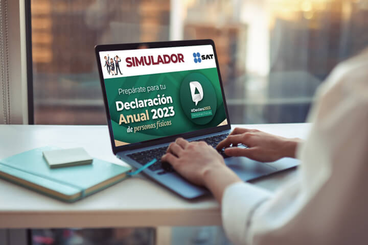 Simulador del SAT para la presentación de la declaración anual 2023